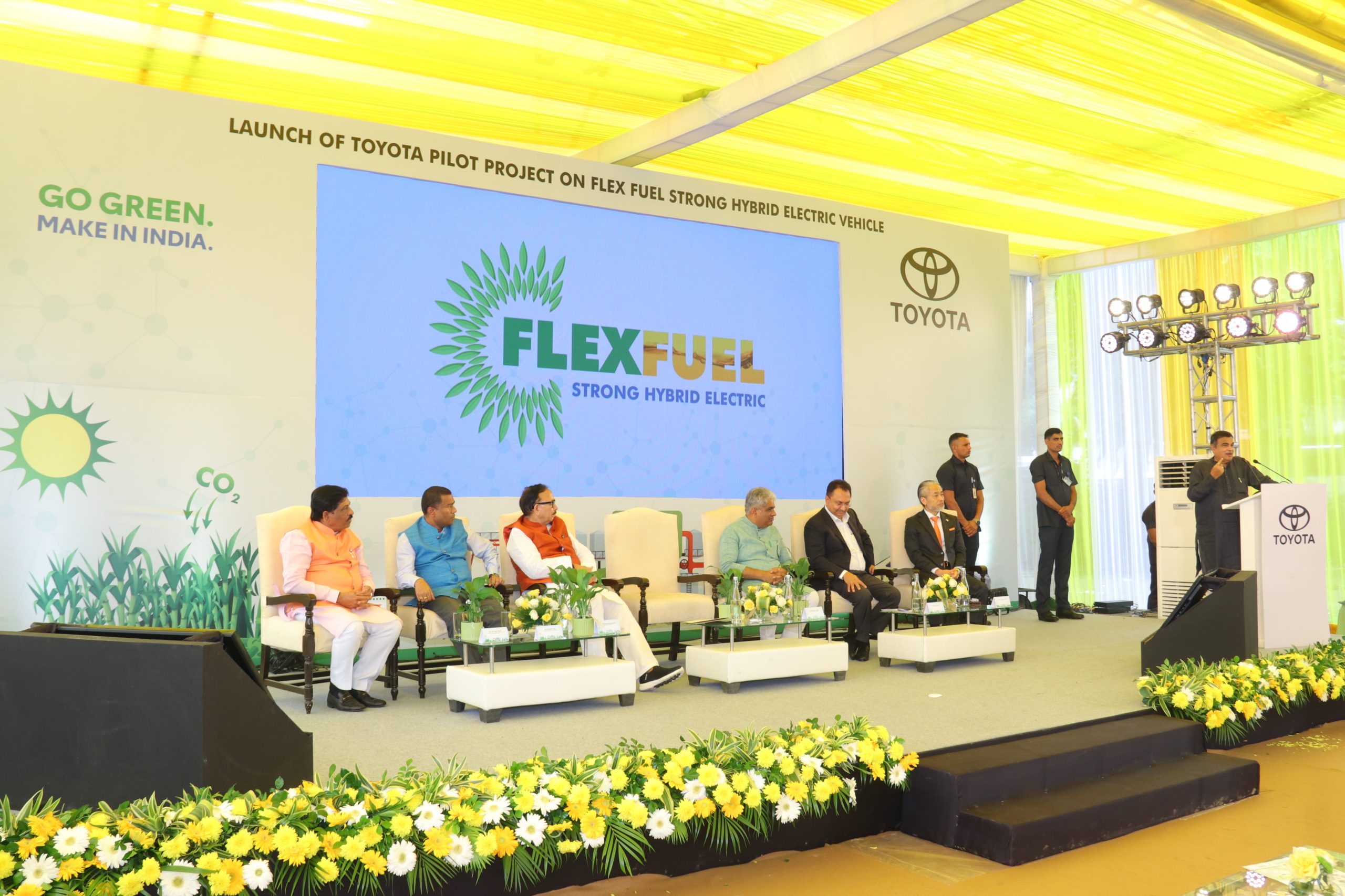 Launch of Toyota’s first of its kind pilot project on FlexiFuel Strong